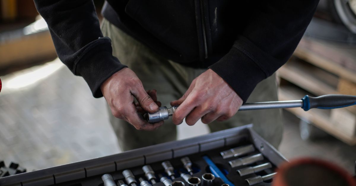 technician toolbox house entrance — Pro Melville Locksmiths